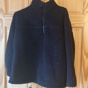 Zenana Black Sherpa Pullover